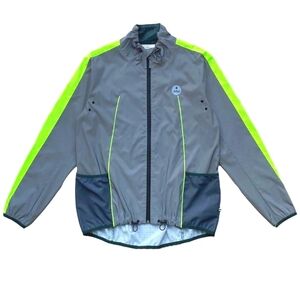 GOFLUO Hero Reflective Cycling Jacket Grey Reflective with Fluro accents